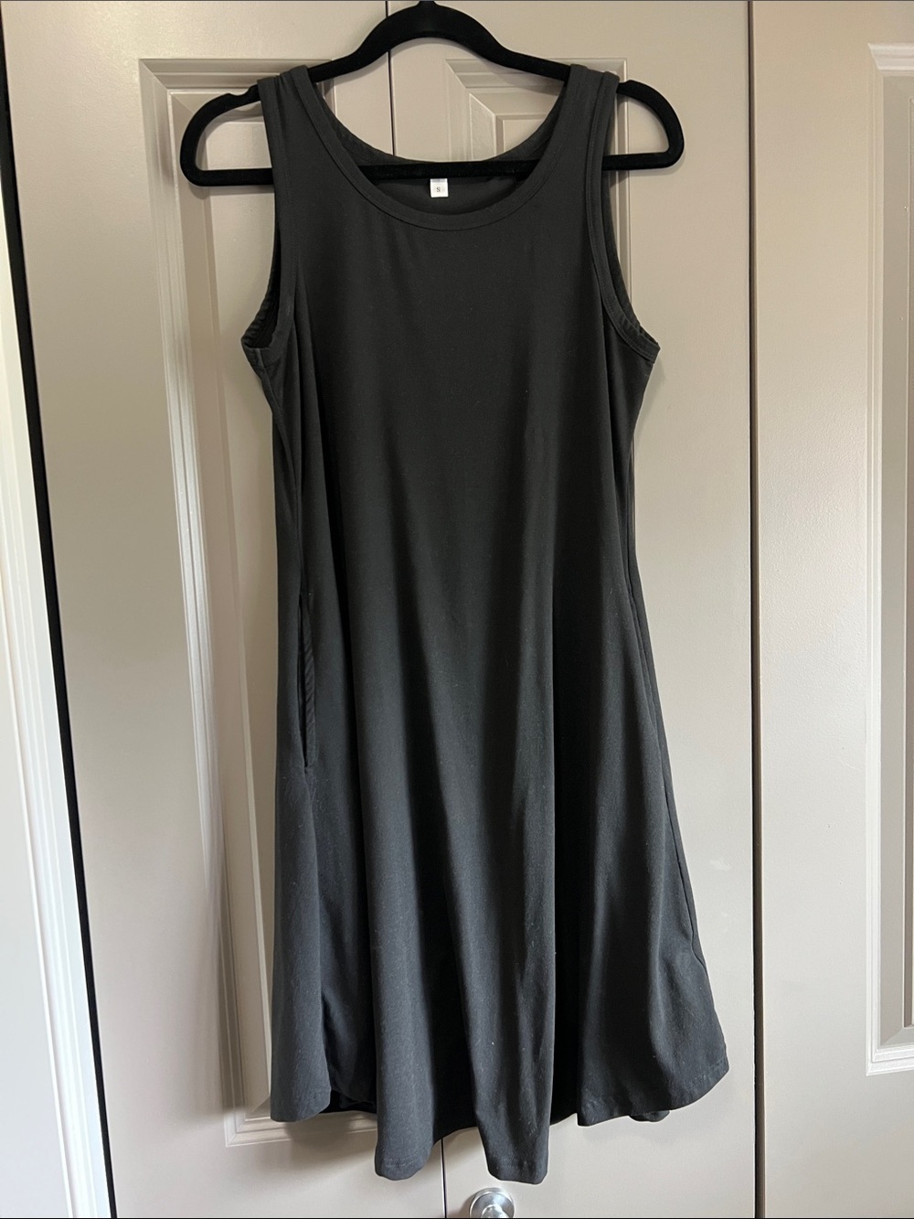 Classic Black Sleeveless A-Line Dress